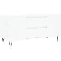 vidaXL Couchtisch Weiß 102x44,5x50 cm Holzwerkstoff