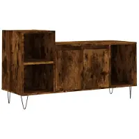 vidaXL TV-Schrank Räuchereiche 100x35x55 cm Holzwerkstoff