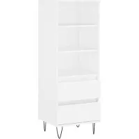 vidaXL Highboard Weiß 40x36x110 cm Holzwerkstoff
