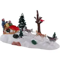 Lemax Dog sledding afternoon Weihnachtsfigur (mix)