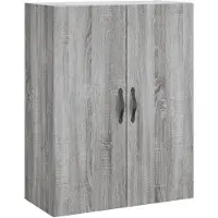 vidaXL Wandschrank Grau Sonoma 69,5x34x90 cm Holzwerkstoff