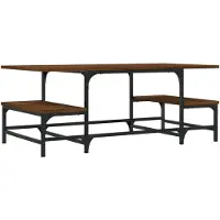 vidaXL Couchtisch Braun Eichen-Optik 100x50,5x40 cm Holzwerkstoff