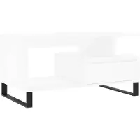 vidaXL Couchtisch Weiß 90x49x45 cm Holzwerkstoff
