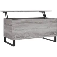 vidaXL Couchtisch Grau Sonoma 90x44,5x45 cm Holzwerkstoff