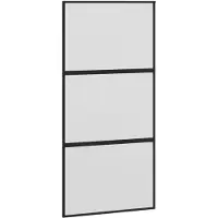 vidaXL Schiebetür Schwarz 102,5x205 cm Hartglas und Aluminium