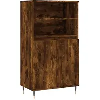 vidaXL Highboard Räuchereiche 60x36x110 cm Holzwerkstoff