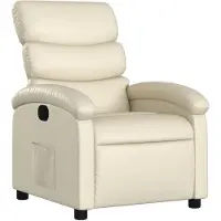 vidaXL Relaxsessel Creme Kunstleder