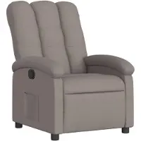 vidaXL Relaxsessel Taupe Stoff