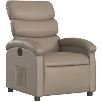 vidaXL Relaxsessel Cappuccino-Braun Kunstleder
