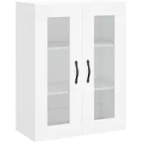 vidaXL Wandschrank Weiß 69,5x34x90 cm Holzwerkstoff