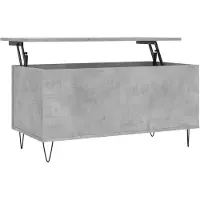 vidaXL Couchtisch Betongrau 90x44,5x45 cm Holzwerkstoff