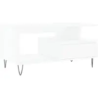 vidaXL Couchtisch Weiß 90x49x45 cm Holzwerkstoff