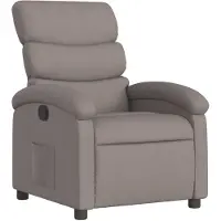 vidaXL Relaxsessel Taupe Stoff