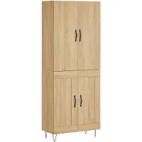 vidaXL Highboard Sonoma-Eiche 69,5x34x180 cm Holzwerkstoff