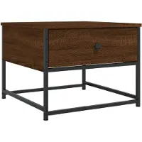 vidaXL Couchtisch Braun Eichen-Optik 51x51x40 cm Holzwerkstoff