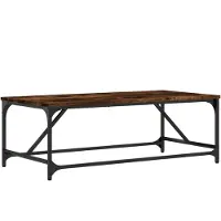 vidaXL Couchtisch Räuchereiche 100x50x35 cm Holzwerkstoff