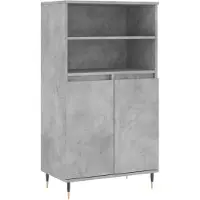 vidaXL Highboard Betongrau 60x36x110 cm Holzwerkstoff
