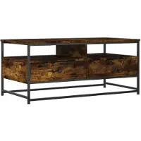 vidaXL Couchtisch Räuchereiche 100x51x45 cm Holzwerkstoff