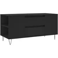 vidaXL Couchtisch Schwarz 102x44,5x50 cm Holzwerkstoff