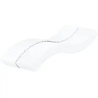 vidaXL Schaumstoffmatratze Weiß 80x200 cm Härtegrad H2 H3