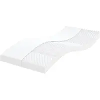 vidaXL Schaumstoffmatratze Weiß 90x200 cm 7-Zonen Härtegrad 20 ILD