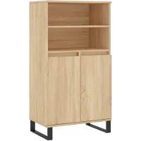 vidaXL Highboard Sonoma-Eiche 60x36x110 cm Holzwerkstoff