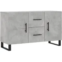 vidaXL Sideboard Betongrau 100x36x60 cm Holzwerkstoff