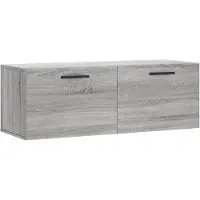 vidaXL Wandschrank Grau Sonoma 100x36,5x35 cm Holzwerkstoff