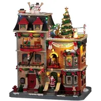 Lemax Santa's Rooftop Bash mit 4,5V-Adapter Weihnachten (mix)