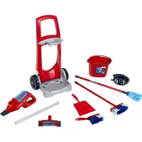 Theo Klein Cleaning Trolley with Vileda Vacuum Cleaner