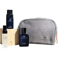 Graham Hill Pflege Shaving & Refreshing Beard Care Set Rascasse Beard Wash Cleasning Powder 40 g + Mulsanne Relaxing Beard Oil 30 ml + Arnage Face & Beard Balm 200 ml