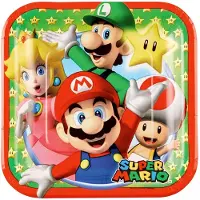 Amscan Assiettes - Super Mario Bros et Luigi (8pcs)