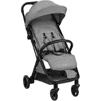 Kikkaboo Kinderwagen Buggy Lauren verstellbar faltbar Aluminiumrahmen bis 22 kg dunkelgrau