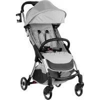 Kikkaboo Kinderwagen Buggy Cloe bis 22 kg Aluminiumrahmen faltbar Getränkehalter grau/hellgrau