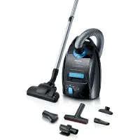 Siemens VSQ5X500 Staubsauger mit Beutel, Q5.0 extreme silencePower, Schwarz, Farbe:Schwarz