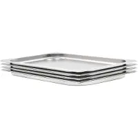 vidaXL Gastronormbehälter 4 Stk. GN 1/1 20 mm Edelstahl