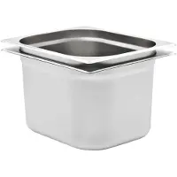 vidaXL Gastronormbehälter 2 Stk. GN 1/2 200 mm Edelstahl