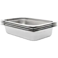 vidaXL Gastronormbehälter 4 Stk. GN 1/1 100 mm Edelstahl