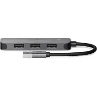 Nedis USB-Hub | USB A-Hane | 4x USB A-Buchse | 4-Port-Anschluss/-Anschlüsse | USB 2.0 / USB 3.2 Gen 1 | USB-Stromversorgung