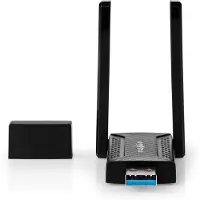 Nedis WSNWA1210BK Netzwerk-Dongle Wi-Fi AC1200 2,4/5 GHz (Dual Band) USB3.0