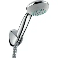 Hansgrohe Brausenset Crometta 85 1jet / Porter C Chrom mit Brauseschlauch 1250mm