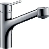 Hansgrohe Talis S Einhebel Küchenarmatur schwenkbarer Auslauf, mit Brause, chrom, 1 Stk.