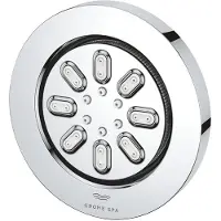 GROHE Seitenbrause Rainshower Aqua 7,5cm, 2 Stahlarten, chrom