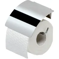 Geesa Toilettenpapierhalter Hotel Chrom mit Klappe