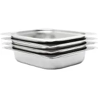 vidaXL Gastronormbehälter 4 Stk. GN 1/2 65 mm Edelstahl