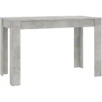 vidaXL Esstisch Betongrau 120x60x76 cm Holzwerkstoff