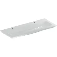 Geberit Möbelwaschtisch iCon 120x48cm, Hahnl. li + re, o. ÜL, weiß