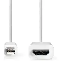 Nedis CCGL37600WT20, 2 m, Mini DisplayPort, Männlich, Männlich, Gerade, Gerade