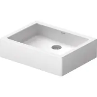 Duravit Aufsatzbecken VERO ohne Überlauf, Hahnlochbank, 500 x 380 m weiß
