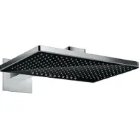 Hansgrohe Rainmaker Select, Fester Duschkopf, Schwarz, Chrom, Zimmerdecke